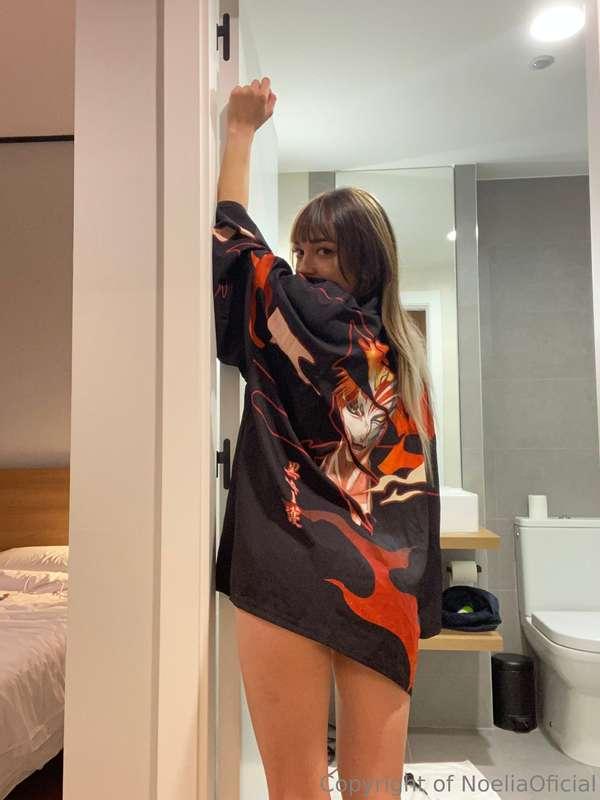 ¿Y si te levantas conmigo así? Me quitas el kimono?🙈🔥