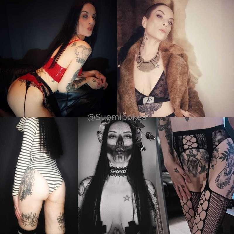 I'm tattooed & dark-haired Henna Salvatio , your secret Finn..