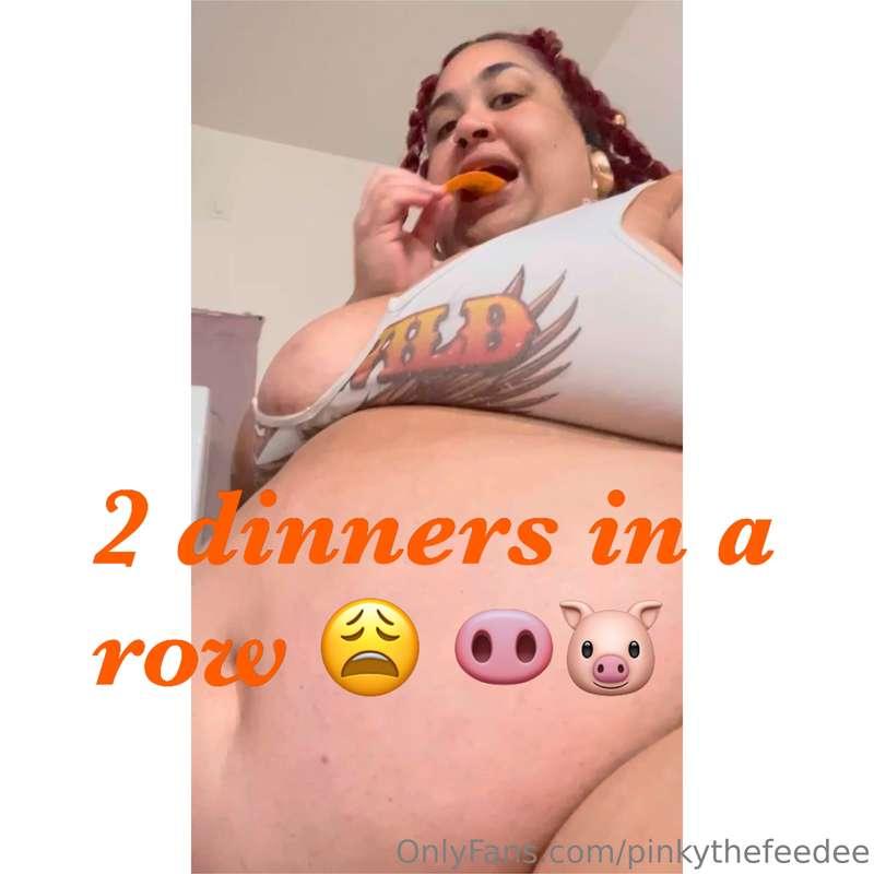 3 part series of me having 2 dinners back to back tonight wh..