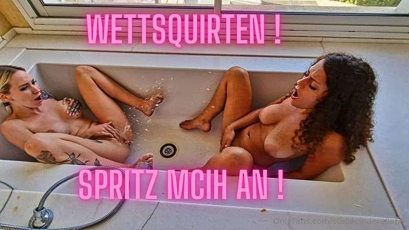 Squirtwars wer spritz zu erst ?! Spritztsnumai in der Badewa..