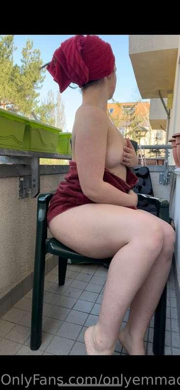 What would you do if you saw me naked on the balcony across ..