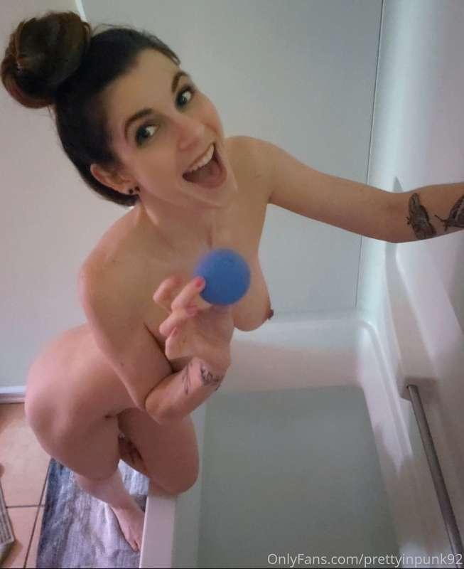 I wish I had bath bombs with a surprise butt plug inside. I'..