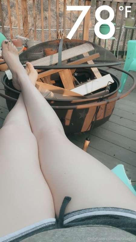 When it’s over 70 for two days in a row and you can feel you..