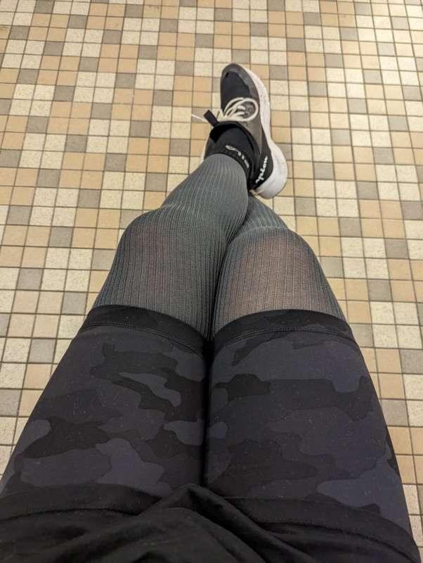 Wool Tights at the Gym