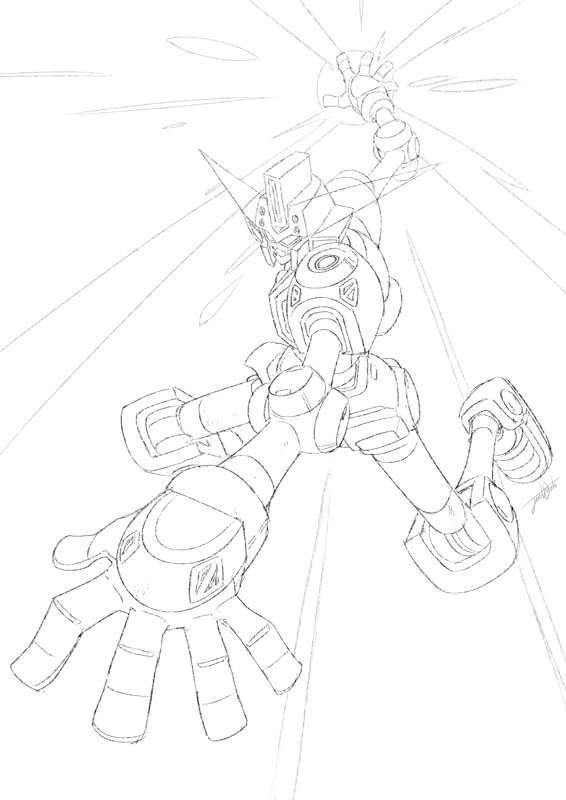 Gundam Slam (Lineart)