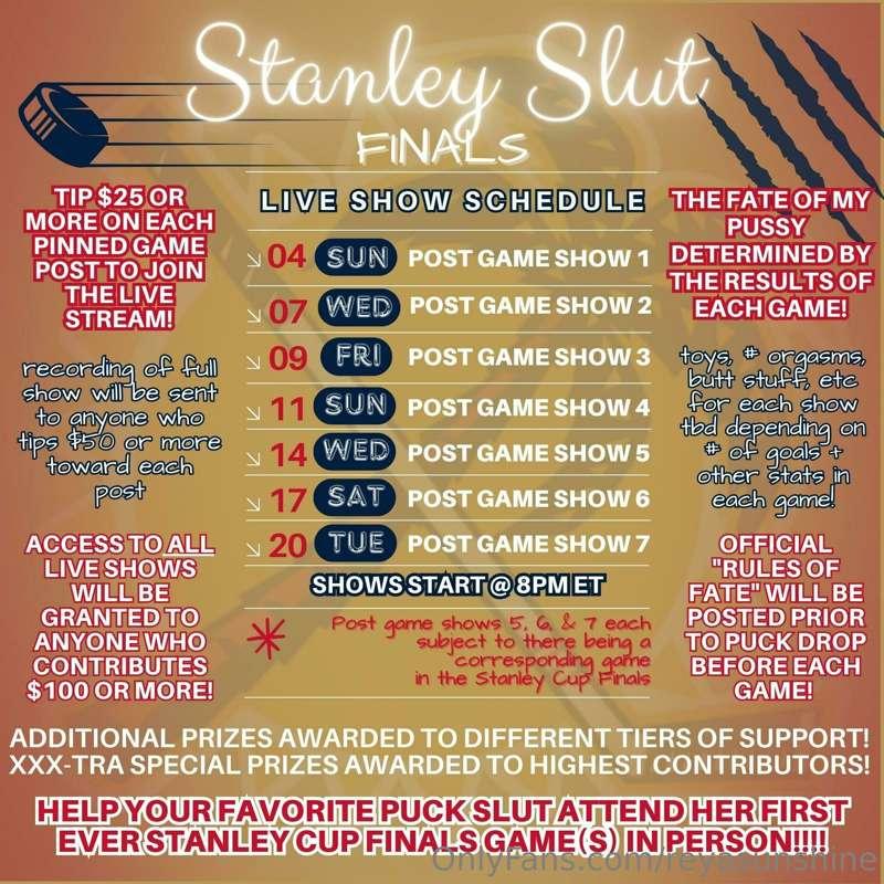 ***STANLEY SLUT FINALS ARE HERE!!*** 
*But omg... how did ov..