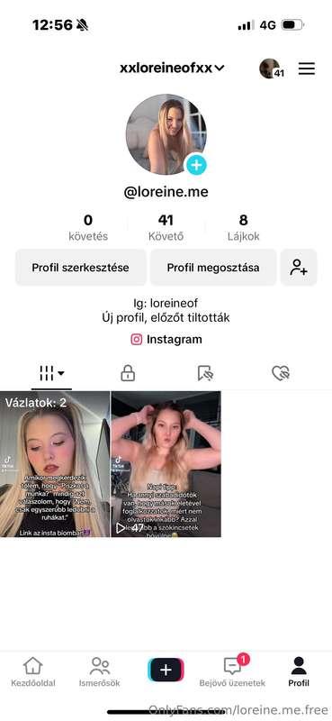 Kövesd be az új TikTok fiókomat. Az előzőt sajnos tiltották🙈..