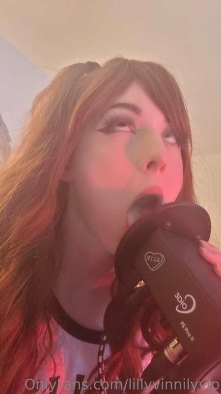 Practicing for the next ***lewd ASMR*** stream 👅