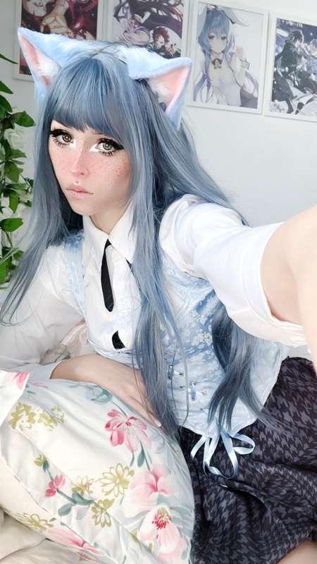 Striped Panties Cat Girl