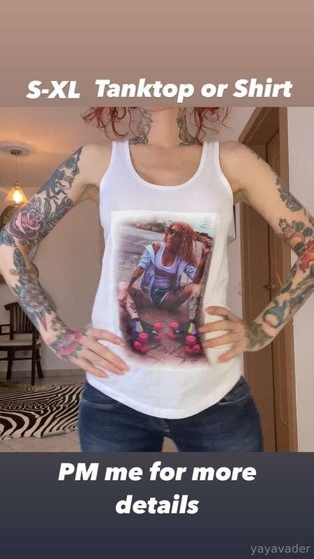 S - XL Tanktop or Shirt. PM me for more details