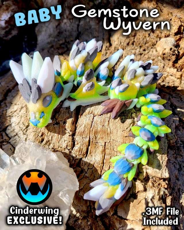 BABY Gemstone Wyvern - Exclusive