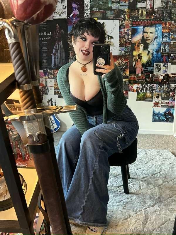 You like my outfit? I think it looks even better on my floor..