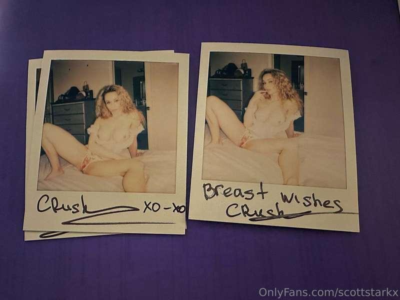 Crystal Rush Signed Polaroids For Sale - Will mail same day!..