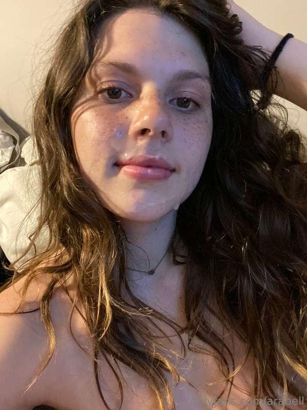 a messy candid facial