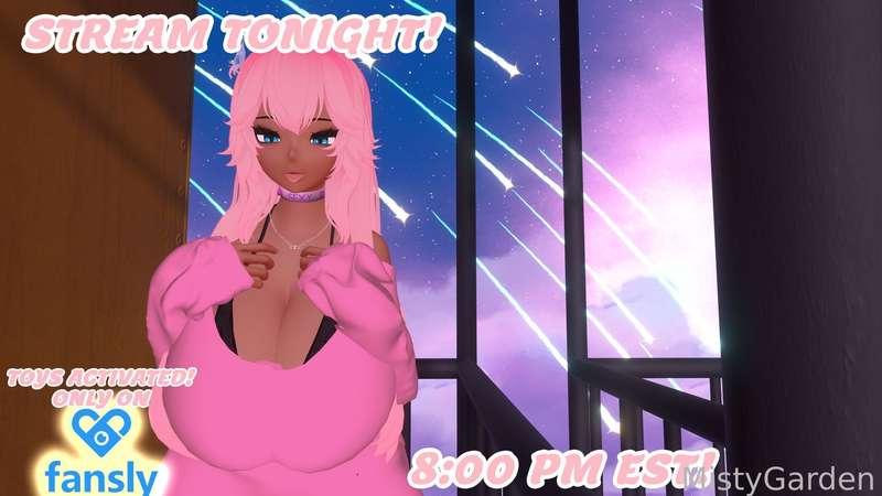 Stream tonight~! 

Toys will be activated~! 

We're gonna be joined by the lovely @SussyPlus today~!

see you there~!