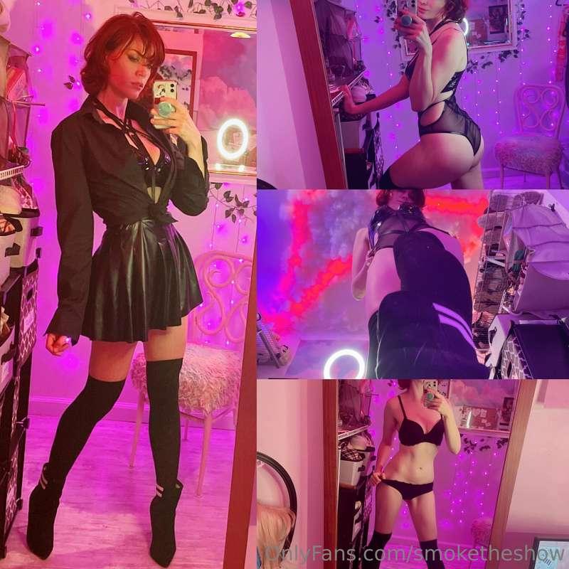 This outfit made me feel like a secretary that does dominatr..
