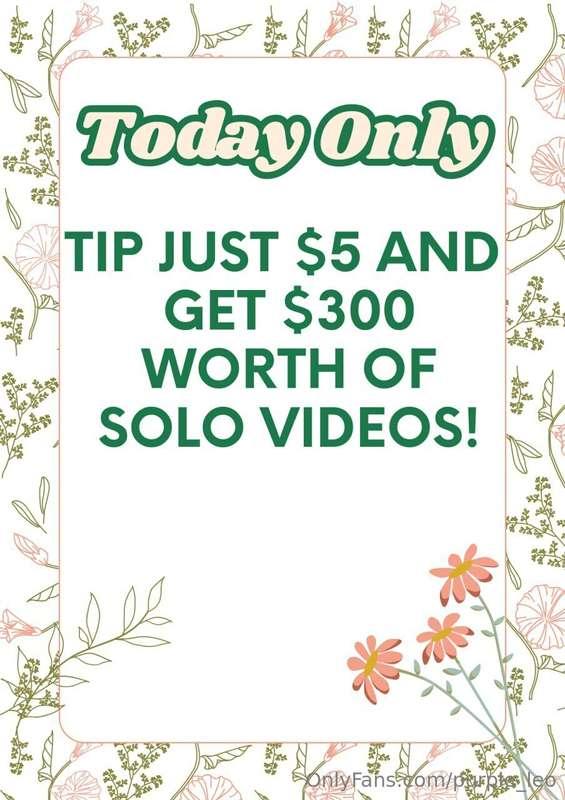 🍆 TODAY ONLY 🍆Tip $5 and get a HUGEEE bundle of content!