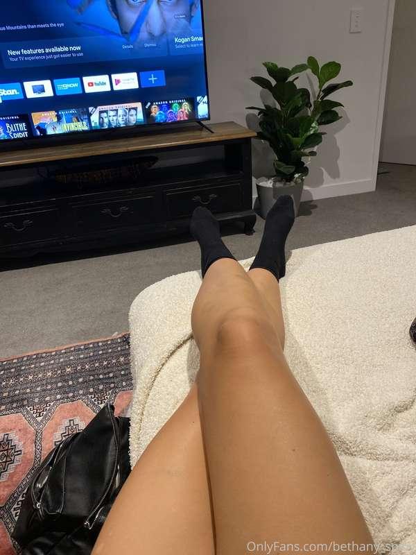 Shall I fuck myself on my friends settee whilst she's in the..