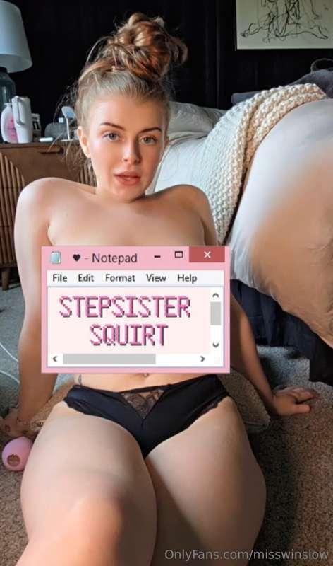 𝗦𝗧𝗘𝗣 𝗦𝗜𝗦 𝗦𝗤𝗨𝗜𝗥𝗧𝗦 𝗙𝗢𝗥 𝗬𝗢𝗨👅💦 I missed you so much while we wer..