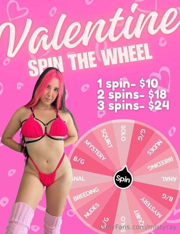 💕SPIN THE WHEEL 💕

Are you feeling lucky? 🎲 If you do, let’s..