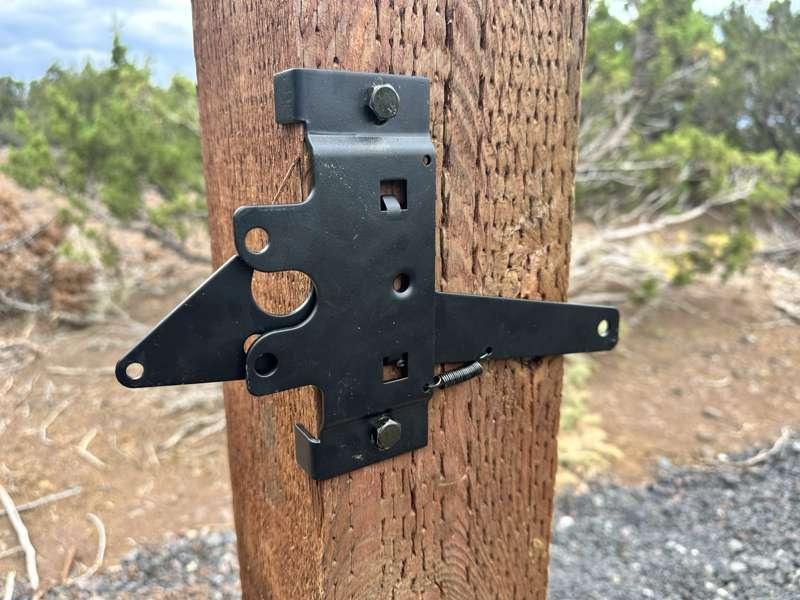 Fixed the gate latch. No more chain