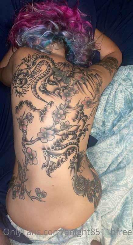 More done to my back!!