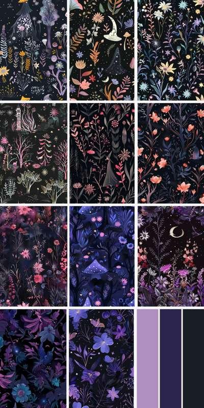 FOREST WITCH COLLECTION | 11 wallpaper prints