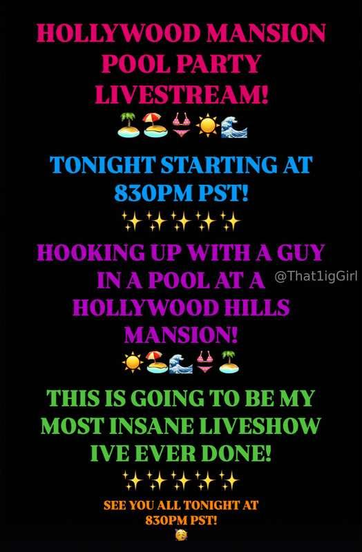 HOLLYWOOD MANSION POOL PARTY LIVESTREAM TONIGHT STARTING AT ..