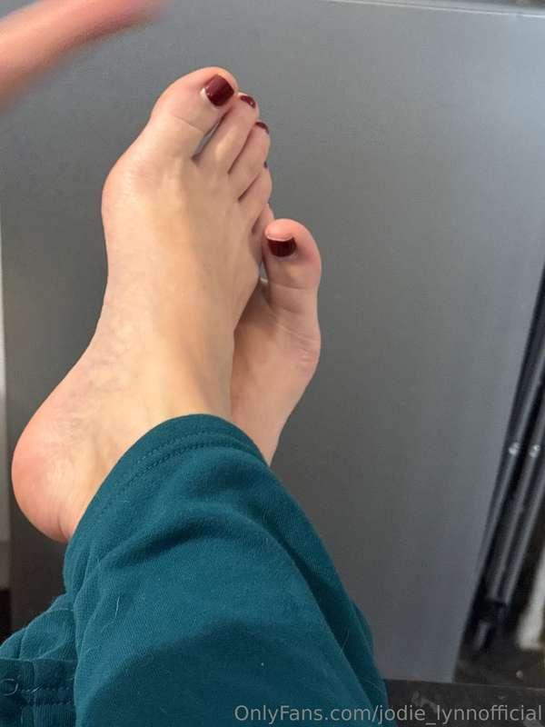 When you need a pedicure badly as you cut your own toenails ..