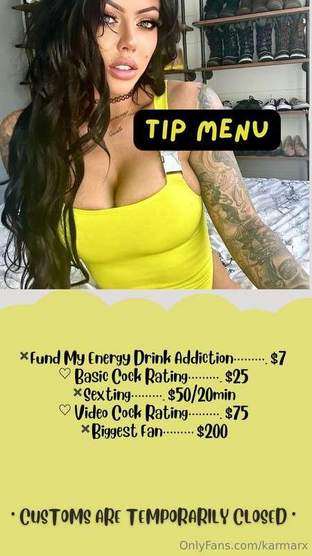 🤪 NEW TIP MENU 🤪