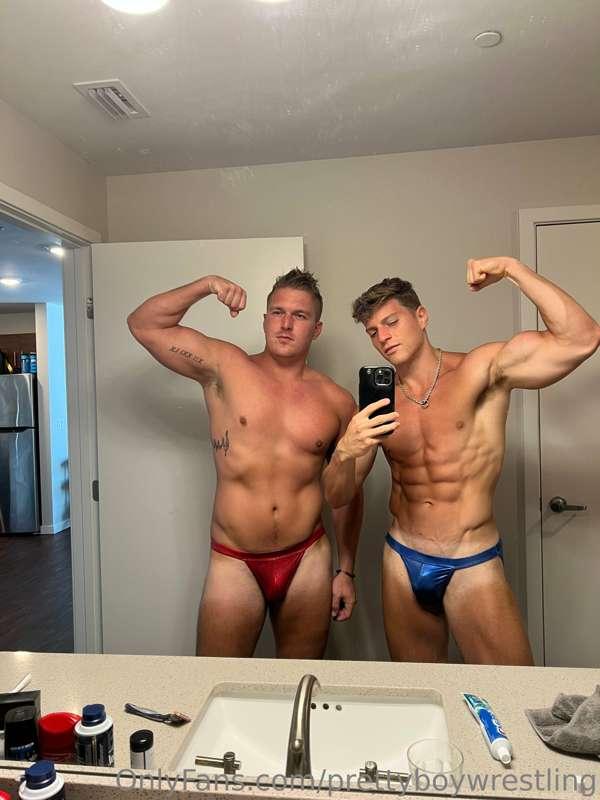 Me and the new Roomie @huntergreywrestling gonna bs fucking ..
