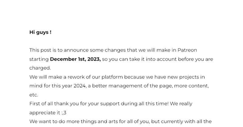Patreon Rework