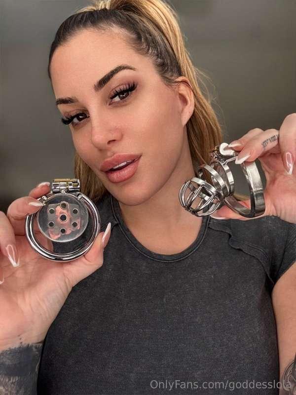 I want your cock shrinking in your chastity cage