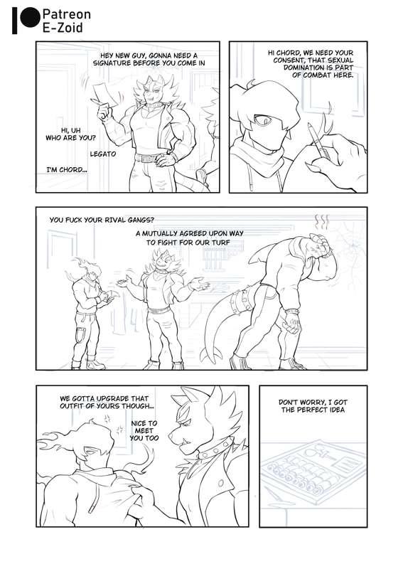 Team Grit: BASS IN HEAT - Page 2 (Wip Lineart)