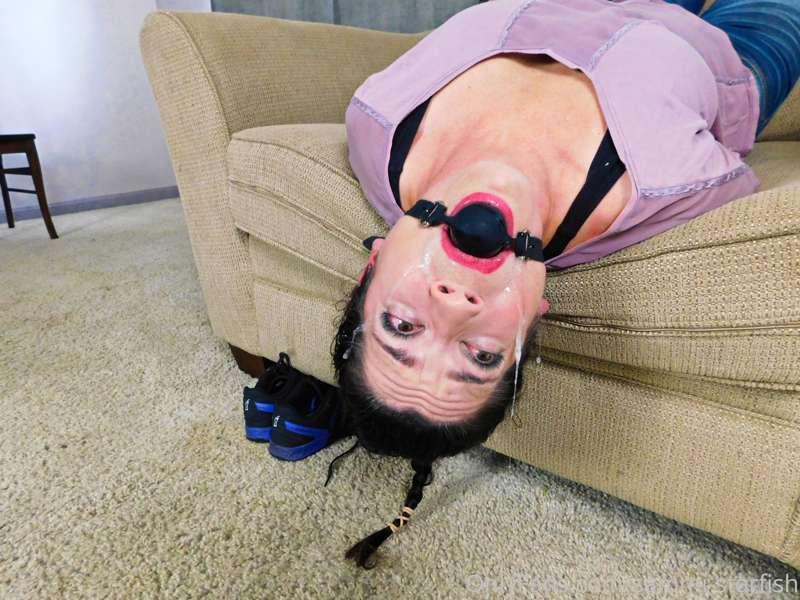 100 picture set... "Mom's Penis Gag Challenge" (Part 1 / 5)