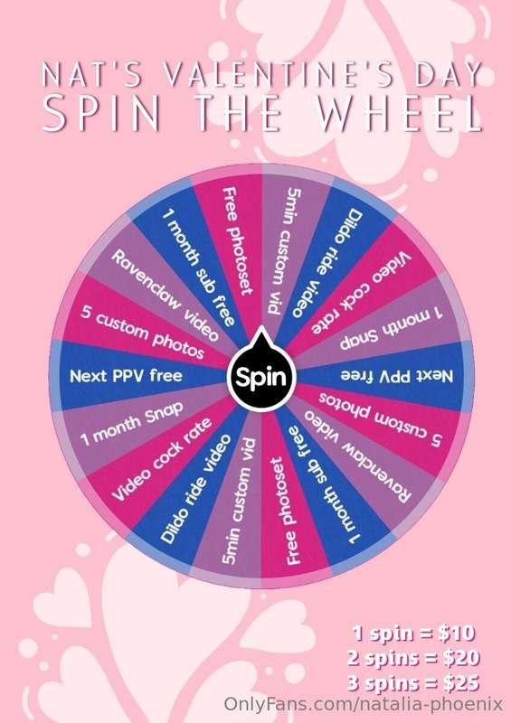 Valentine's day Spin the Wheel! Can you believe it's been ov..