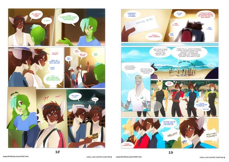 Cats Love Water III pages 12-13 + Rewards