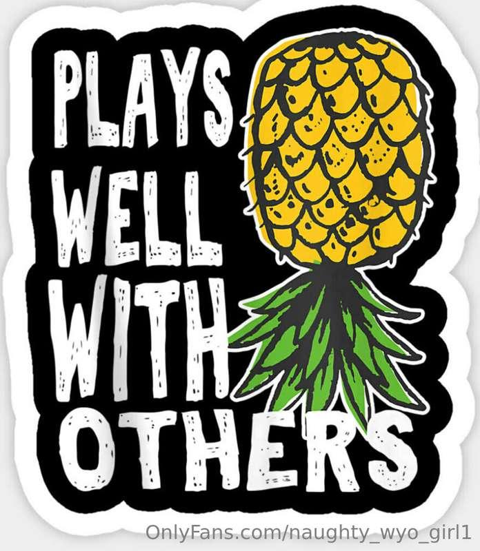 Cum over to my VIP page to see a sneak peek of our 🍍🚹🚺🚹🚺 fun..