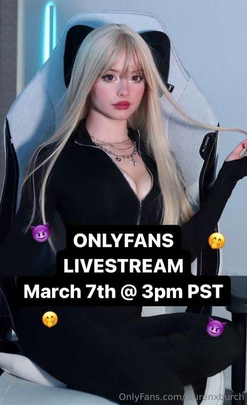 I’m going live on here this Thursday at 3 pm PST 🥰😈🤭 better ..