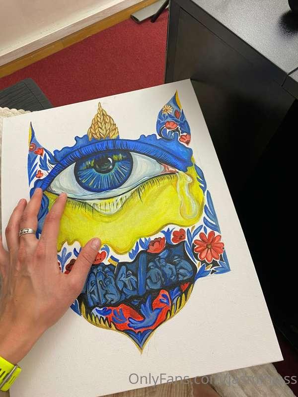 Eye of Ukraine(Око України) My new artwork that I painted on..