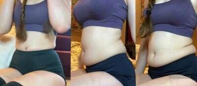 Sometimes I don't realize how much fat I've put on around my..