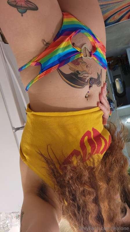 Little drips on my belly