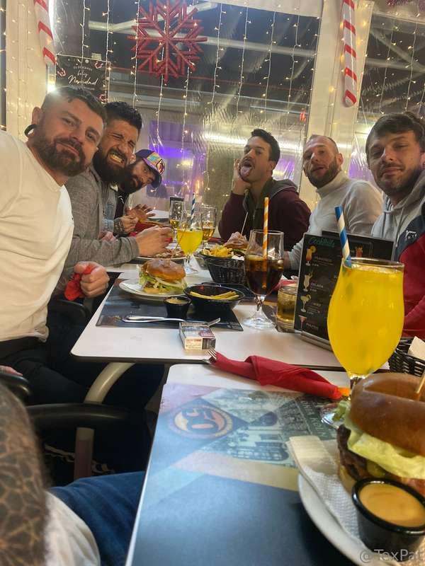 The A Team before work