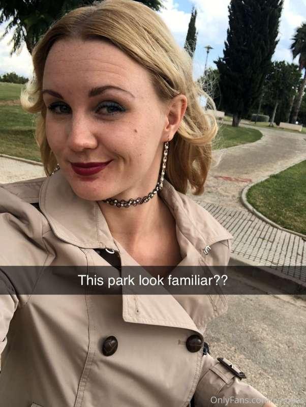 Back filming in this park today;) here's some behind the sce..