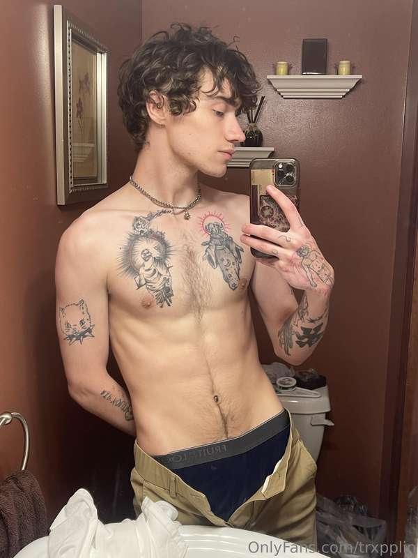 From 1-10, how much do you wanna see what's under my pants? ..
