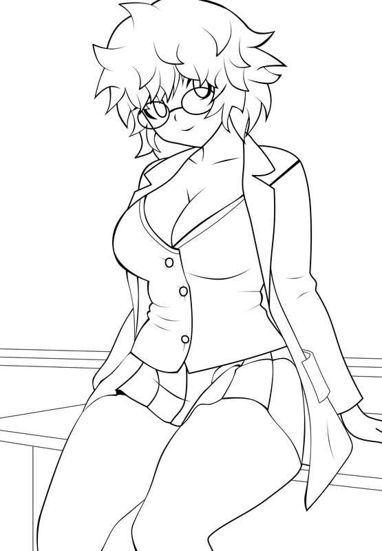 Teacher Clover 06 WIP and lines
