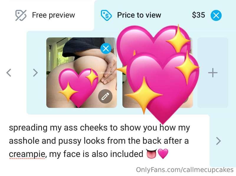 pictures of my asshole and pussy after a creampie with my fa..