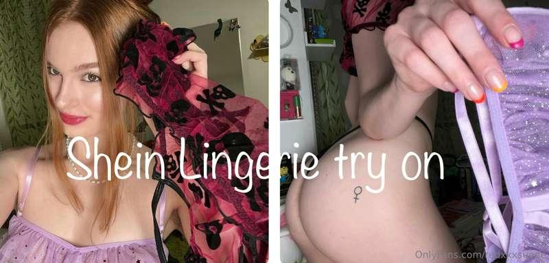 Shein lingerie try on NSFW version 👙😈 Scroll to watch and le..