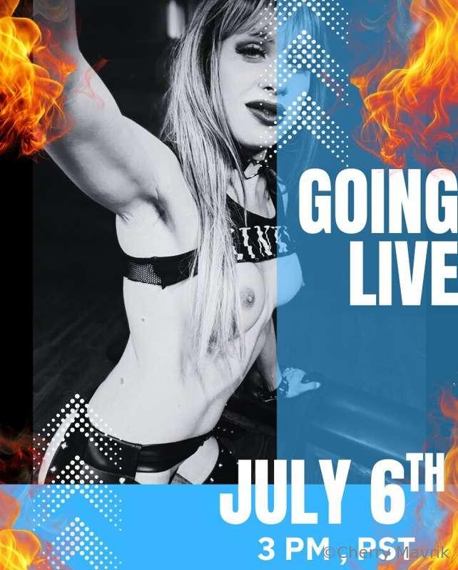‼️🎥 Don’t forget … I am going LIVE TODAY ,3 pm pst ‼️🎥
