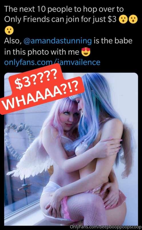 My paid Onlyfans is just THREE FRIGGIN DOLLARS!! There's onl..